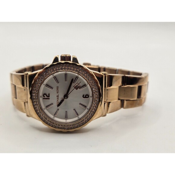 MICHAEL KORS Glitz MK-5921 Ladies' Rose Gold Tone Watch - Picture 8 of 11